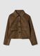 Brown regular-fit shacket with patch pockets_4