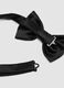 Black satin bow tie with adjustable hook_1