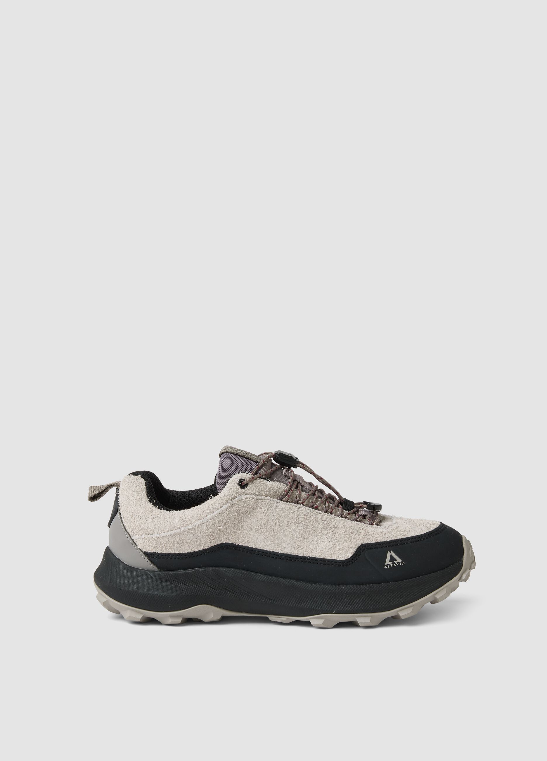 Scarpa Beige Outdoor Idrorepellente in Vera Pelle ALTAVIA WITH DEBORAH COMPAGNONI