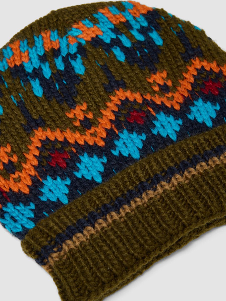 Multicolour all-over patterned beanie_1