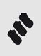 3-pack of blue organic stretch cotton ankle sports socks_0