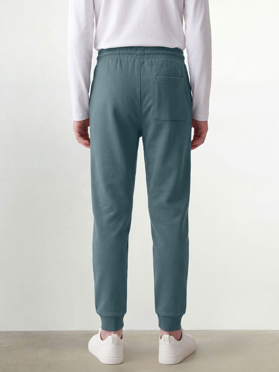 Blue organic cotton joggers_2