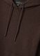 Brown cotton-blend fleece hoodie in a regular fit_1