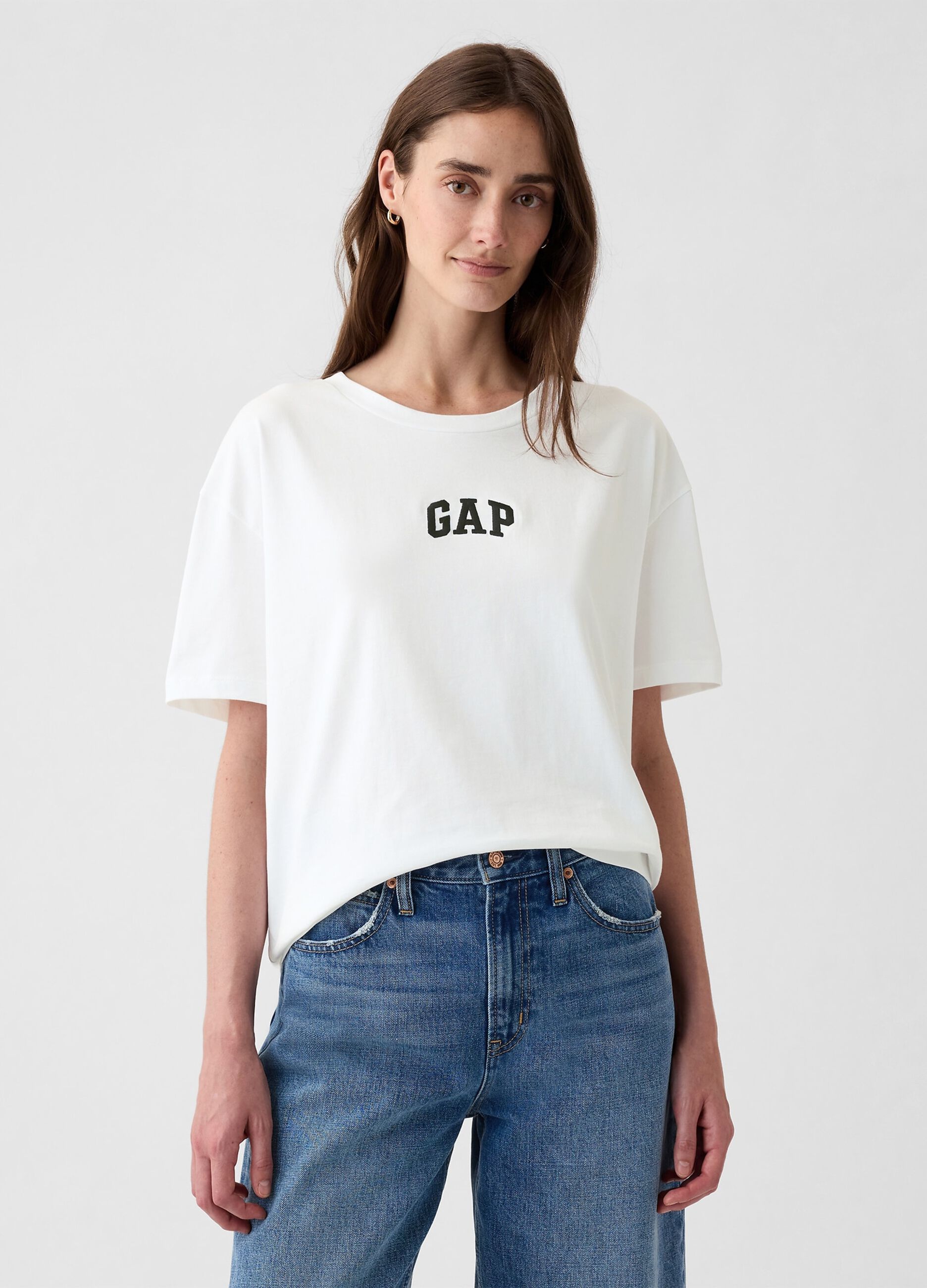 White Short Sleeve Cotton T-Shirt