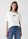 White Short Sleeve Cotton T-Shirt_0