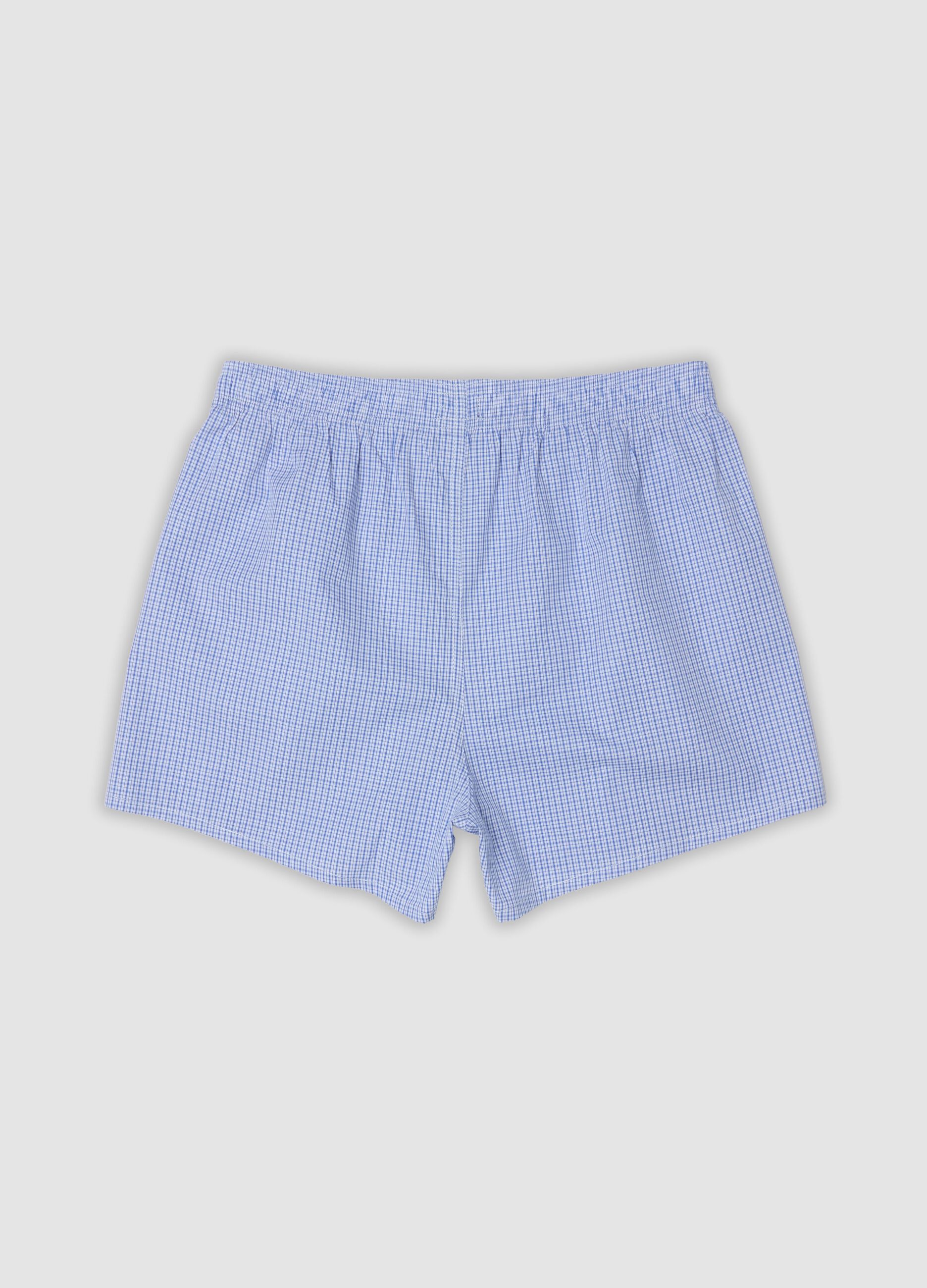 2-pack blue and light blue boxer shorts in pure organic cotton