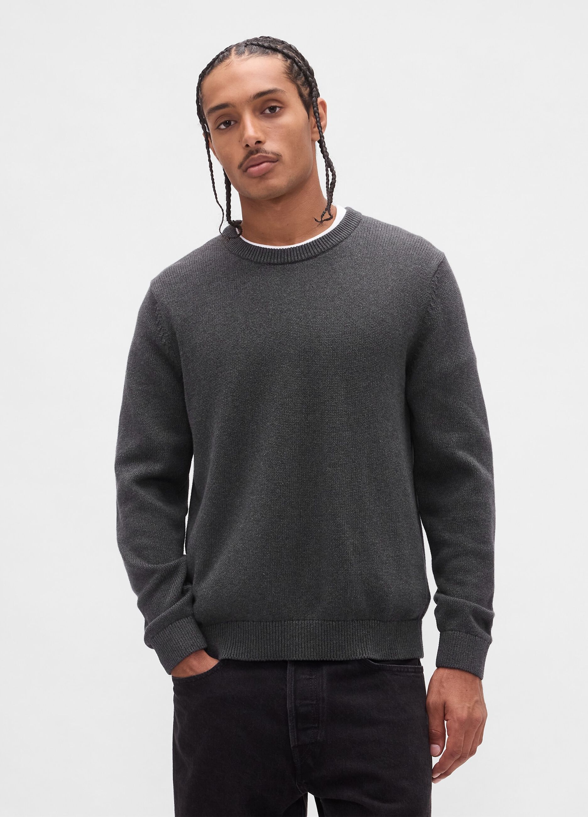 Grey cotton sweater