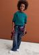 Green pure wool long-sleeve jumper, regular fit_1