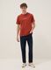 Red slogan T-shirt in pure cotton, regular fit_1