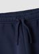 Blue pure cotton over-fit joggers with teddy bear print_3
