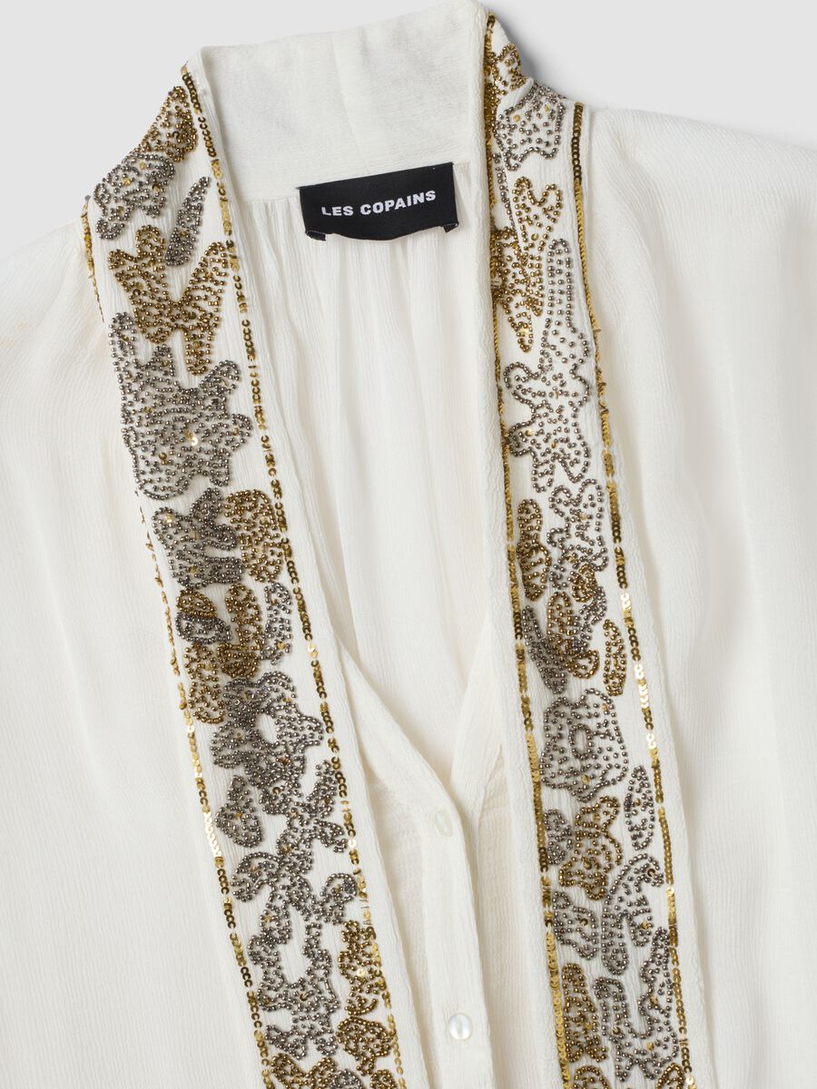 White pure-viscose shirt with embroidered collar_1