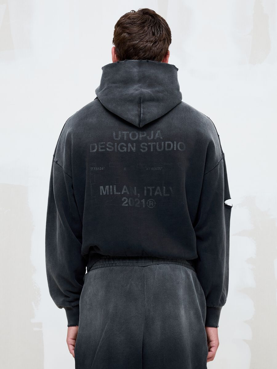 Sunfaded Black Hoodie_4