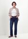 Blue stretch-cotton denim bootcut jeans_0