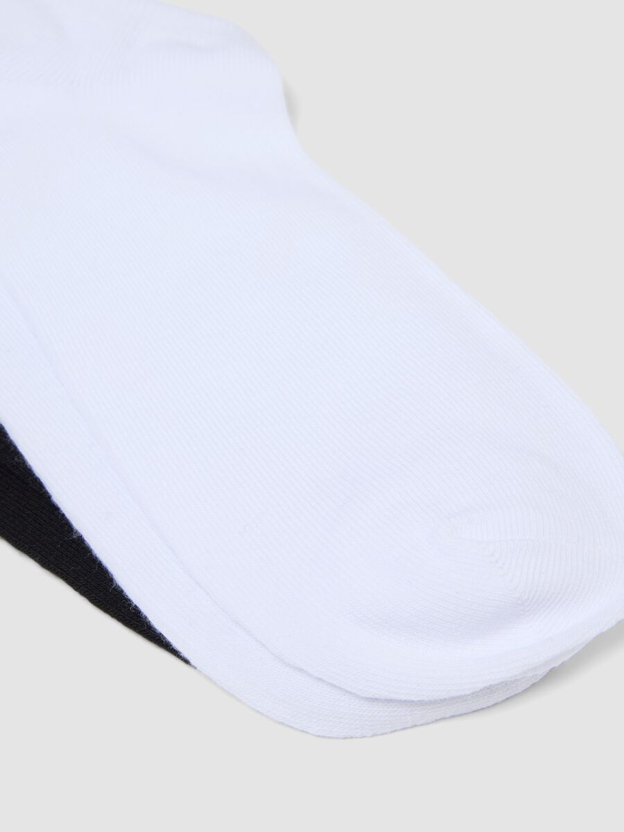 Pack of five multicolour organic cotton ankle sports socks_1