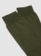 Men&rsquo;s green stretch-cotton long socks with polka dots_2