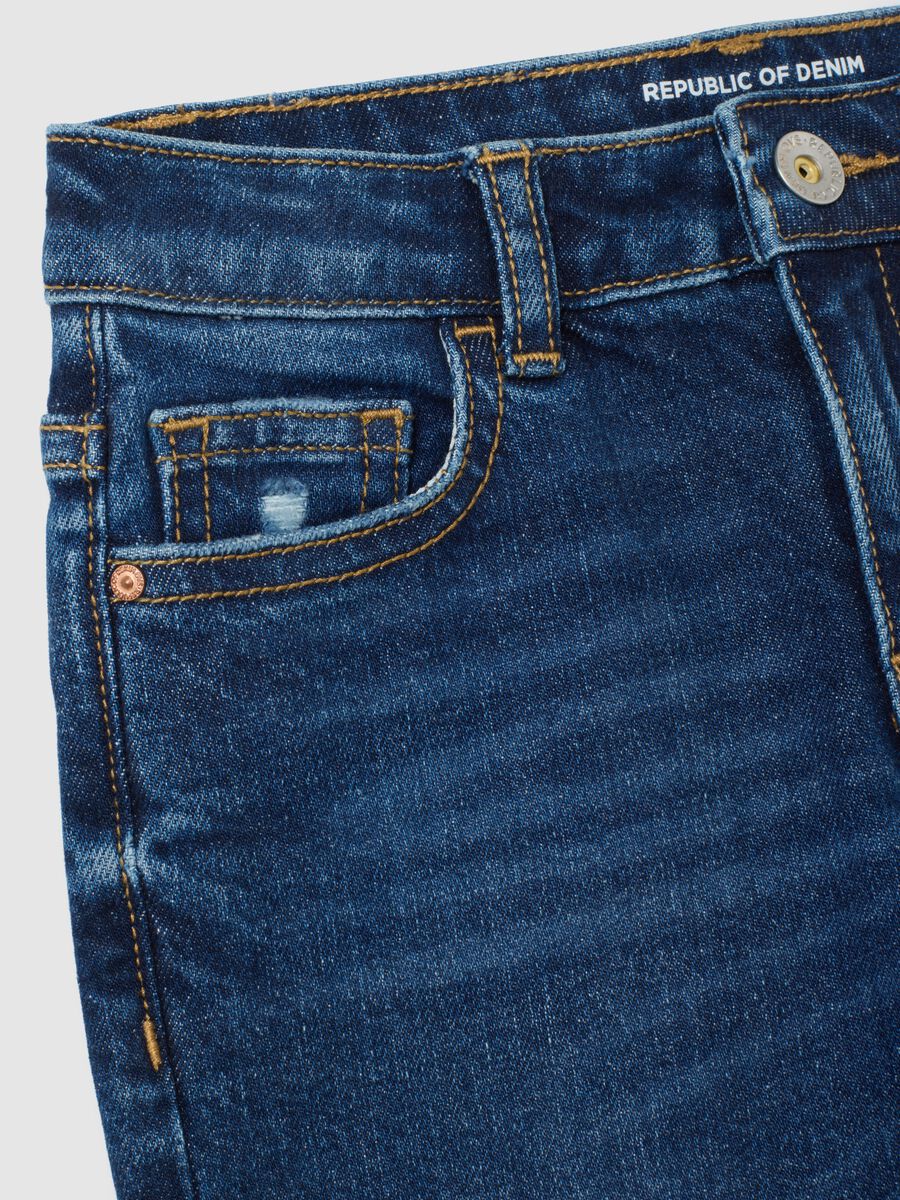 Boys' jeans in stretchy blue denim_2