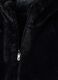 Black reversible padded jacket with hood and zip_2