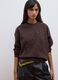 Brown cotton-blend crew-neck sweatshirt, regular fit_2