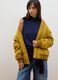 Yellow quilted zip-up bomber jacket, regular fit_0