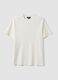 تي شيرت The Iconic Tee أبيض من قطن خالص بأكمام قصيرة وقصّة عادية_4