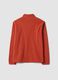 Red regular-fit half-zip fleece sweatshirt_1