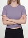 Purple organic cotton crew-neck T-shirt, regular fit_3