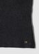 Top grigio in misto lana a fascia in maglia a coste_5