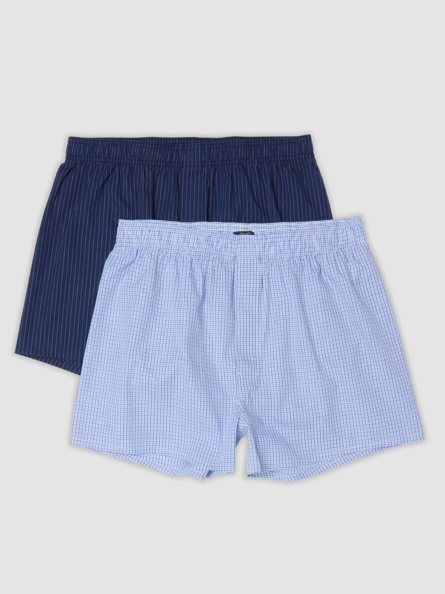 2-pack blue and light blue boxer shorts in pure organic cotton_0