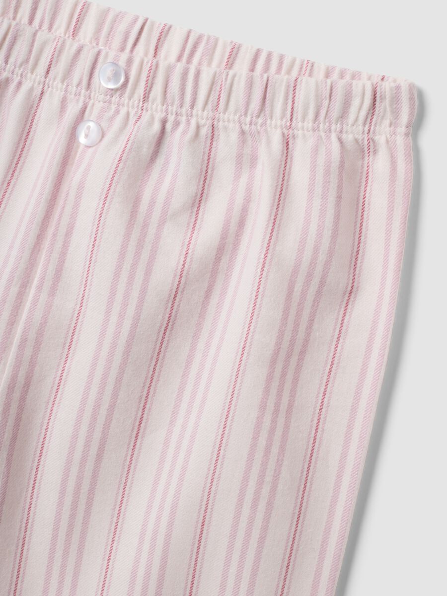 Pigiama rosa in puro cotone organico con stampa unicorno_2