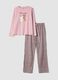 Pink pure organic cotton crew-neck pyjamas_4