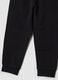Pantaloni jogger neri in puro cotone regular fit_3