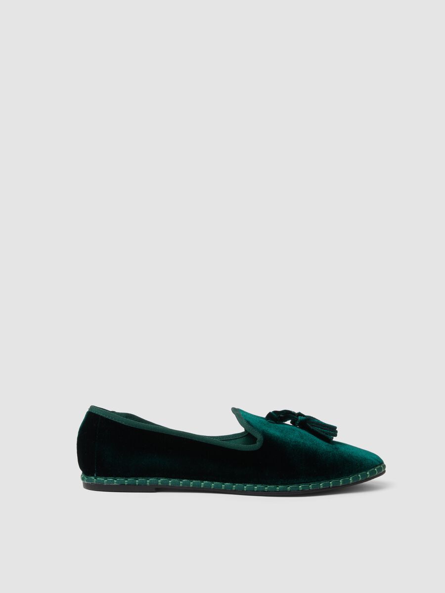 Classic green Furlane with tassels_0