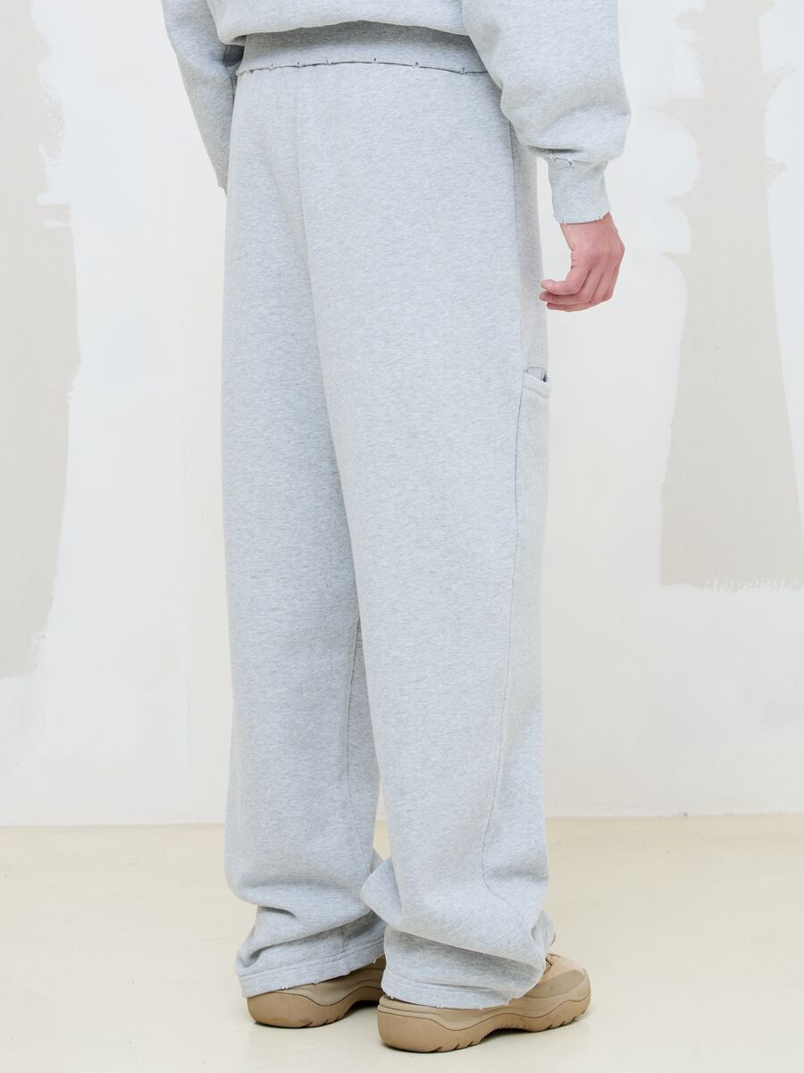 Grey Melange Sweatpants_3