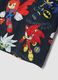 Blue pure cotton vest with all-over Sonic print_3