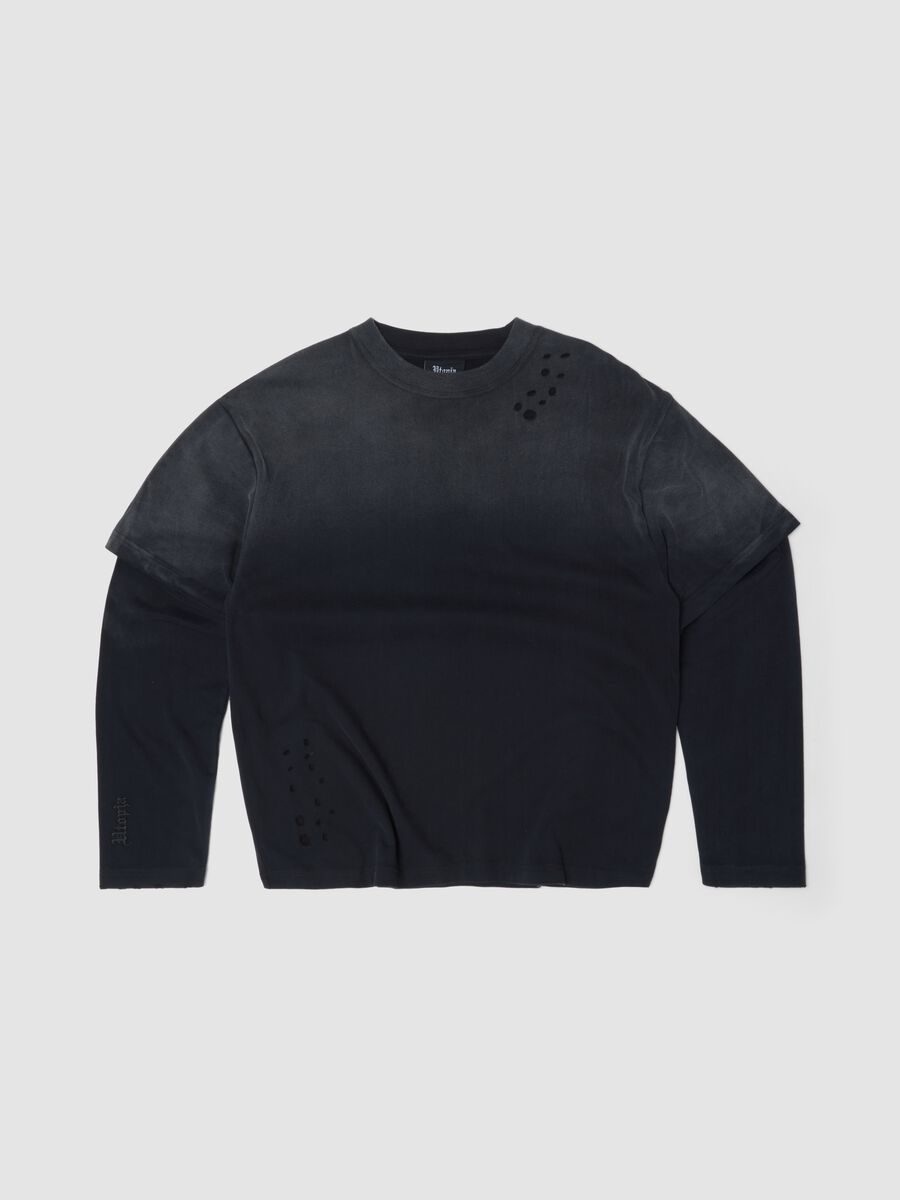 Double Longsleeve Sunfaded Black_1