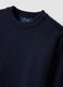 Blue crew-neck jumper in stretch wool_5