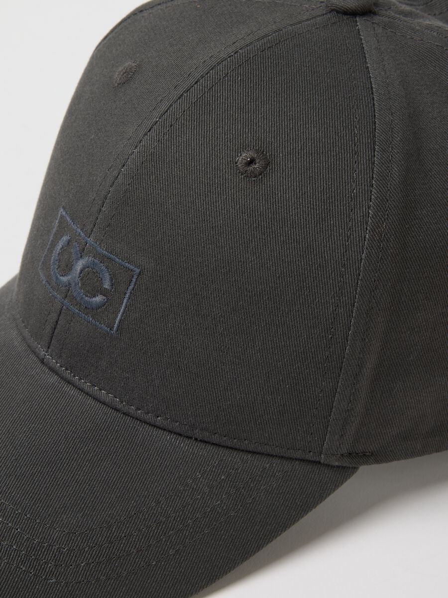 Black pure cotton baseball cap, regular fit_2