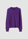 Maglia viola in pura lana a girocollo_0