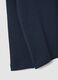 Blue long-sleeve polo shirt in pure organic cotton_3