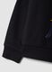 Black 100% cotton sweatshirt with K-Pop Demon Hunters print for girls_2