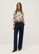 Elegant Blue Straight Trousers_1