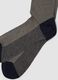 Navy blue long socks in stretch cotton_1