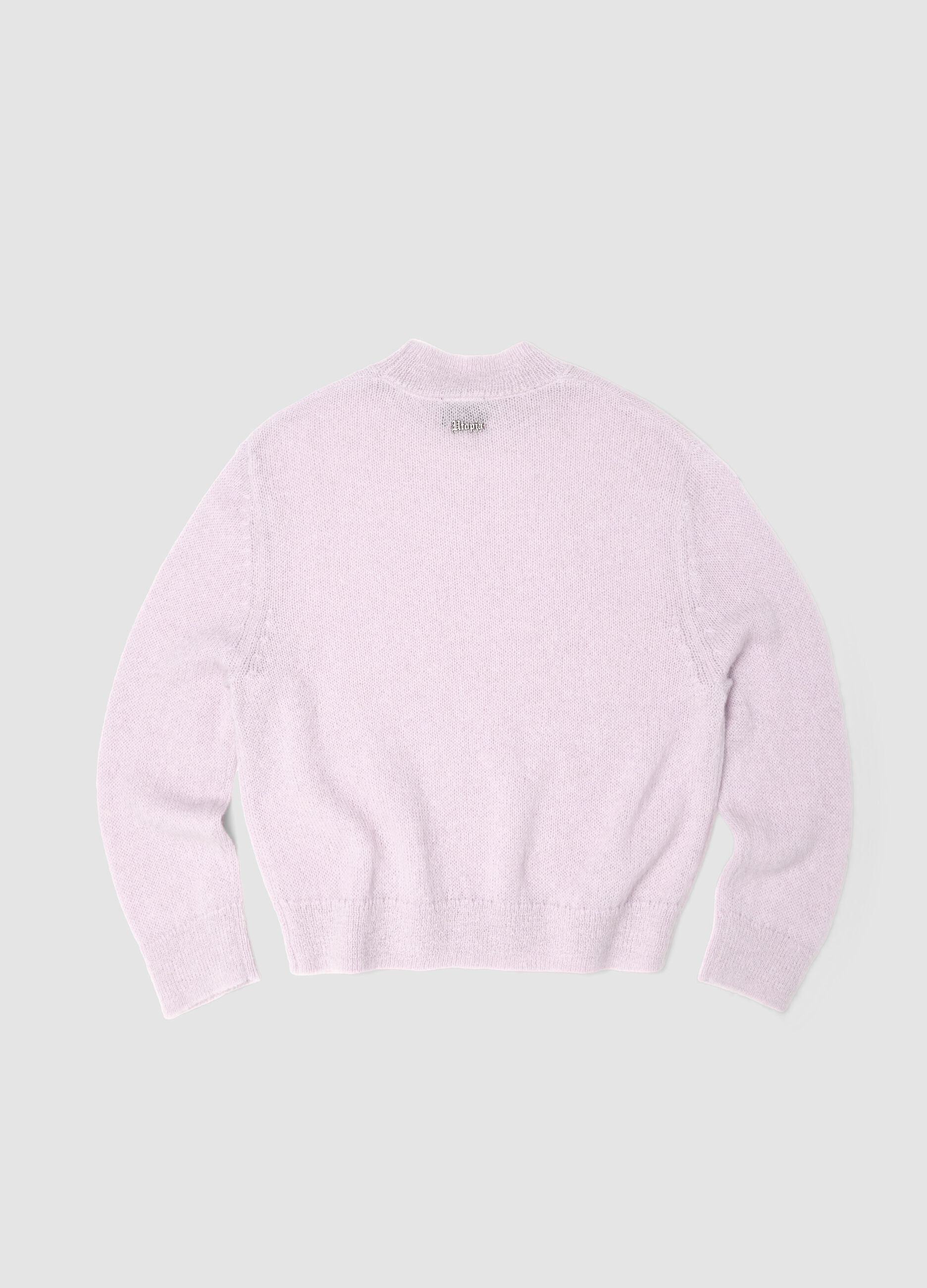 Light Pink Mohair Crew-Neck Jumper