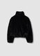 Black padded jacket with zip, regular fit_1