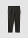 Pantaloni chino marroni in cotone e modal elasticizzato_0