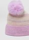 Multicolour patterned hat with pom-pom_2