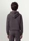 Grey organic cotton zip-up hoodie for boys, relaxed fit_3