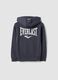 Grey full-zip cotton-blend hooded sweatshirt for boys_5