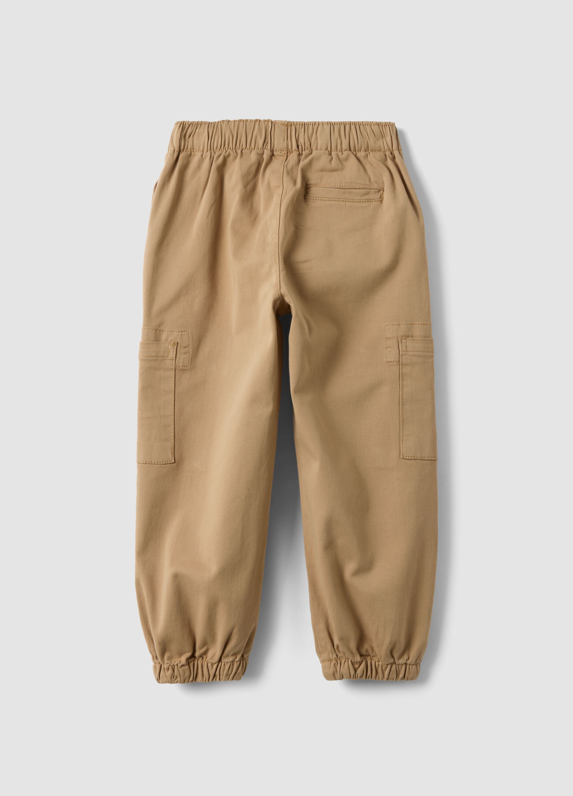 Blue stretch cotton denim trousers