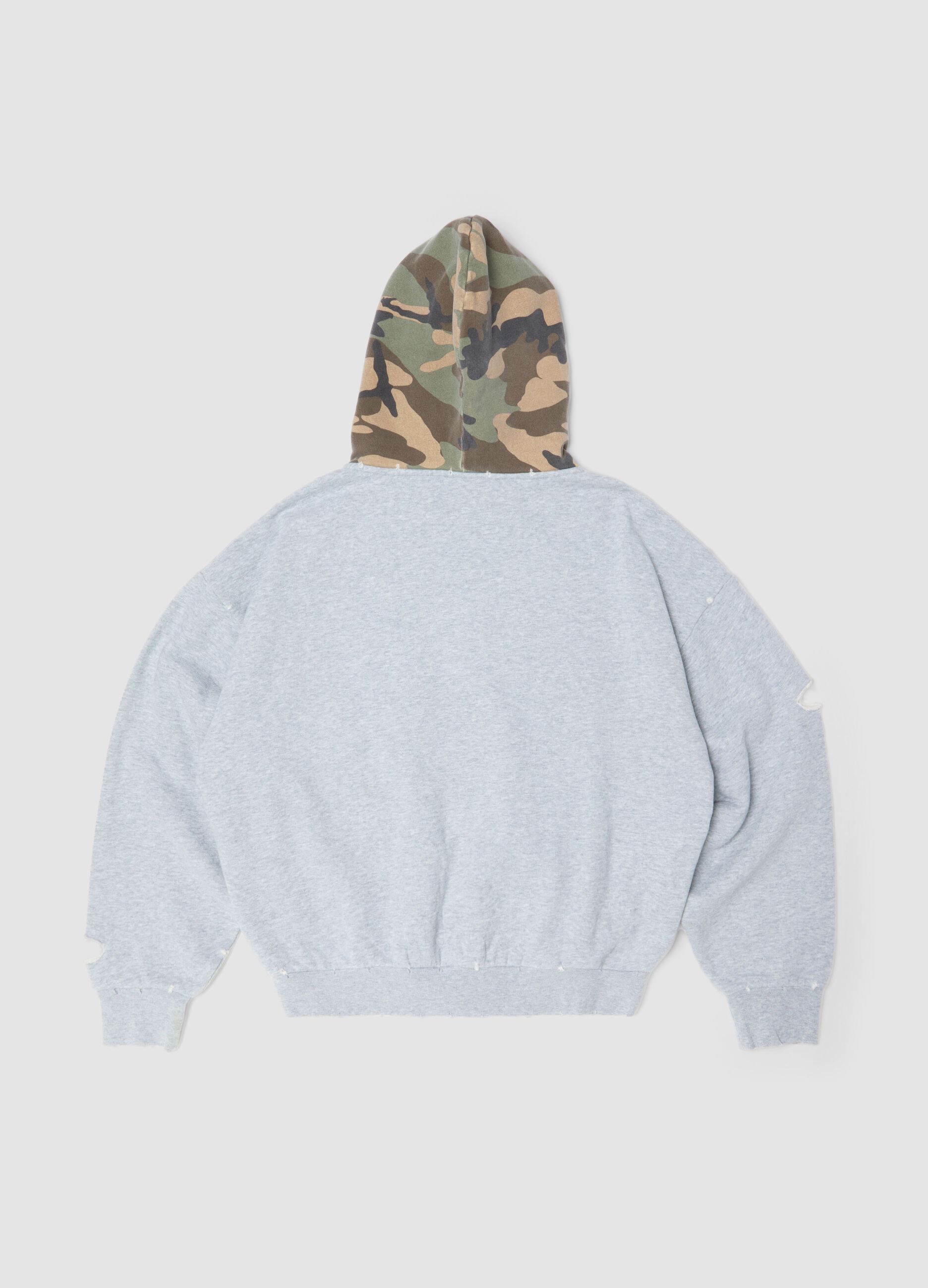 هودي بسحّاب كامل Sunfaded Grey & Camo